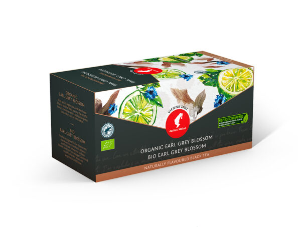 Organic Black Tea Earl Grey Blossom - 20 Premium Leaf Bags
